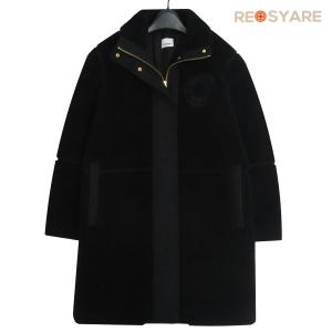 美品 BURBERRY バーバリー 8046581 GRAPHIC LOGO FLEECE PARKA COAT グラフィック ロゴ ボア フリース パーカー ジップアップ コート 46128｜biz-store