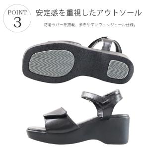 爆買 サンダル レディース 厚底 疲れない オ...の詳細画像4
