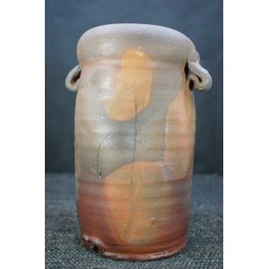 備前焼 カセ胡麻徳利 川野展靖作 NOBU=80016 : ギャラリー備前が