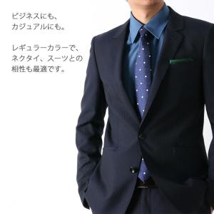 ワイシャツ 長袖 レギュラーカラー カラーシャ...の詳細画像1