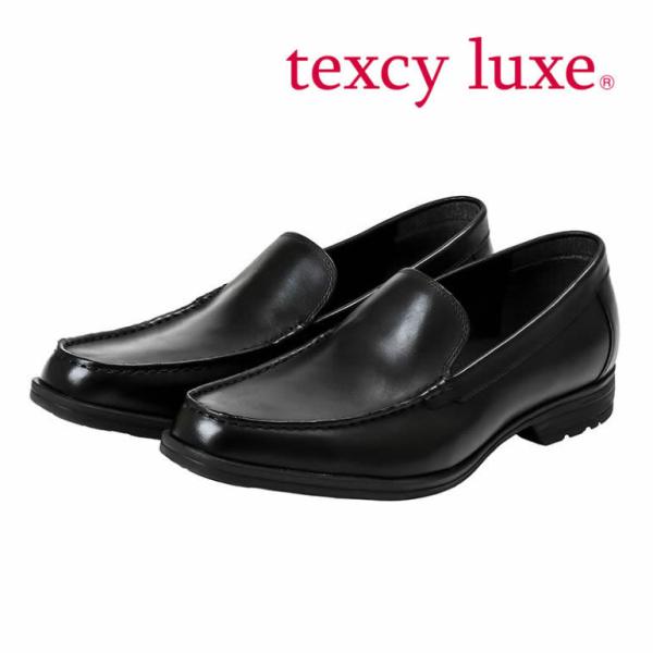 スリッポン ローファー アシックス テクシーリュクス texcy luxe ビジネスシューズ 本革 ...