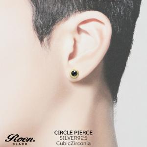 Roen（ロエン） ピアス メンズ アクセサリー 1粒 1石 サークル