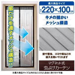虫よけカーテン 蚊帳カーテン 網戸カーテン 虫...の詳細画像1