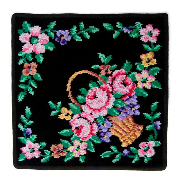 フェイラー Feiler ハンドタオル 30×30cm BASKET BLACK ゆうパケット送料無...