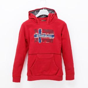 サイズ12A ナパピリ NAPAPIJRI ジュニア 子供服 K BABOS HOOD フード パーカー レッド N0YGYH R66 SPARKLING RED NS10｜bjkyoto