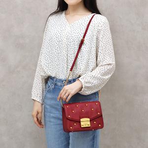 フルラ FURLA S AMORIS メトロポリス S クロスボディ ショルダーバッグ ダークレッド...