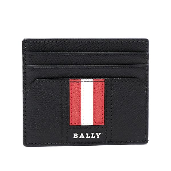 バリー BALLY レザー カードケース ブラック×レッド系 [メンズ] TALBYN.LT 10 ...