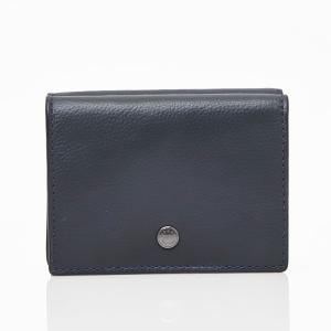 コーチ COACH アウトレット レザー ウォレット ミニ 三つ折り財布 ネイビー [メンズ] F73994 QBBHP｜bjkyoto