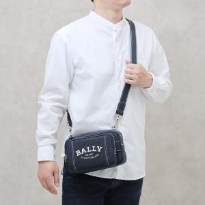 バリー BALLY ナイロン×レザー デニム風 3WAY ショルダーバッグ クロスボディ ボディバッグ クラッチバッグ [メンズ] CHADD.NA U507P 6300175 NS10｜bjkyoto