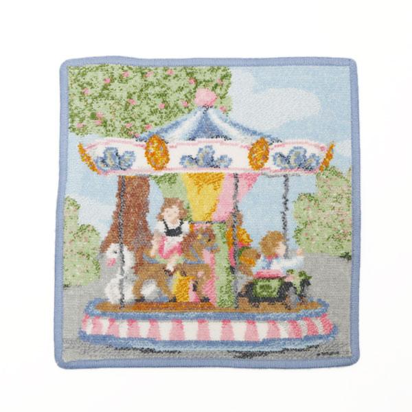 フェイラー Feiler ハンドタオル 25×25cm 遊園地 メリーゴーランド FUN FAIR ...
