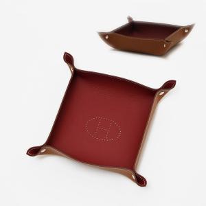 エルメス HERMES ヴィド・ポッシュ レザー 正方形 小物入れ トレイ