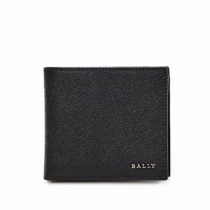 バリー BALLY レザー ウォレット 二つ折り 小銭入れ付き 折財布 ブラック [メンズ] BRIBEL.ES F110 BLACK 6237255｜bjkyoto