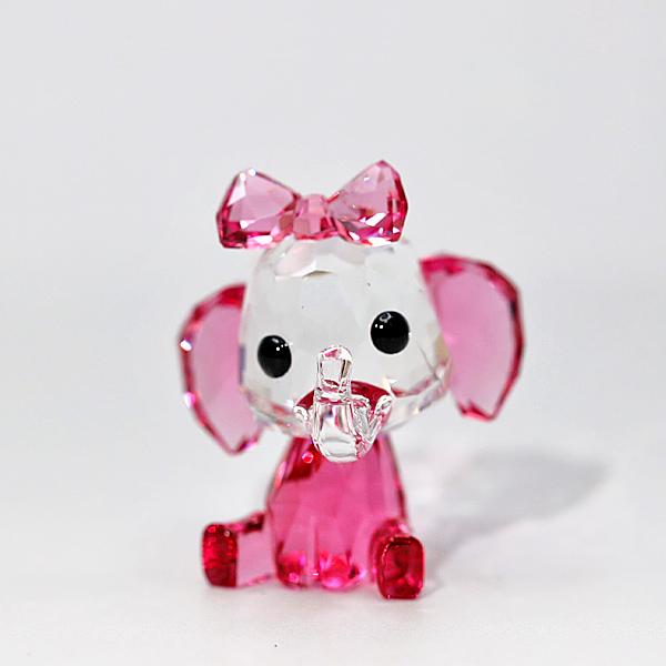 オンライン限定 スワロフスキー SWAROVSKI フィギュリン Baby Animals ゾウ ぞ...