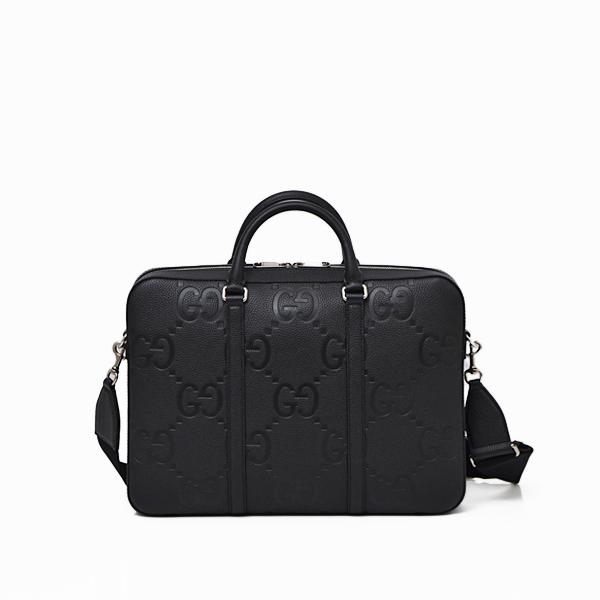 グッチ GUCCI ジャンボGG レザー 2WAY ビジネスバッグ ブリーフケース PC パソコン ...