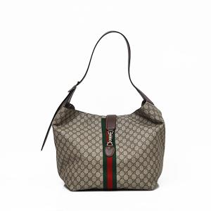 グッチ GUCCI ジャッキー1961 JACKIE GGスプリームキャンバス×レザー ミディアム ワンショルダーバッグ ベージュ [レディース][メンズ] 758684 FACIP 8747 NS10｜bjkyoto