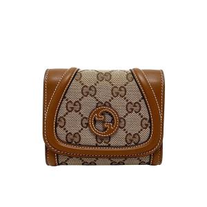 GUCCI GGスプリーム ホースビット カードケース　ベージュ GUCCI グッチ ホースビット 1955 カードケース ウォレット 二