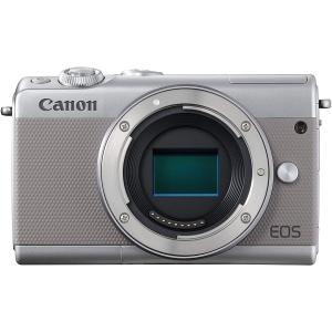 CANON キヤノン ミラーレス一眼カメラ EOS M100 ボディー グレー  EOSM100GY-BODY 【新品・量販店印付き品】