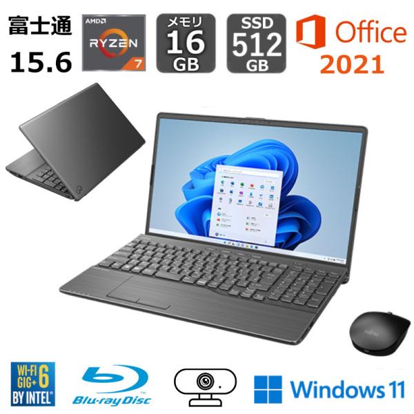 富士通 FUJITSU ノートパソコン FMV LIFEBOOK AH53/H2 15.6型/ AM...