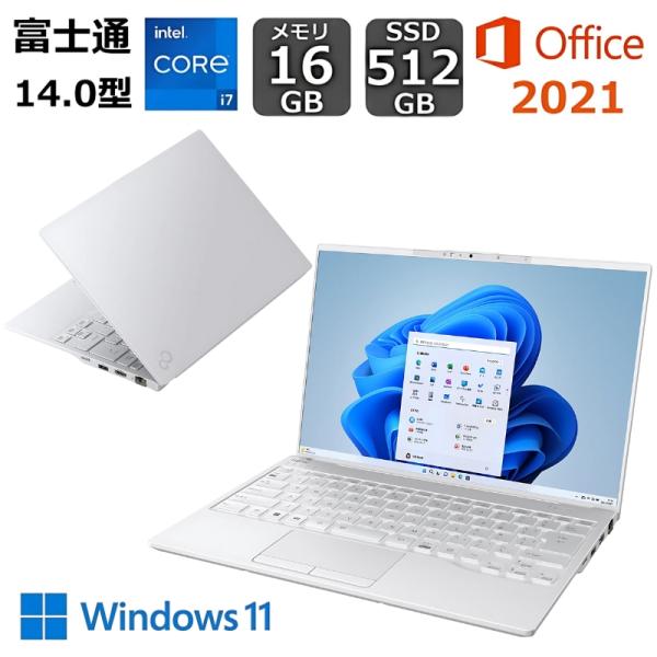 富士通 FUJITSU 軽量 ノートパソコン FMV LIFEBOOK UH90/H1 14.0型/...