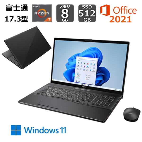 富士通 FUJITSU ノートパソコン FMV LIFEBOOK NH77/H1 17.3型/ Ry...