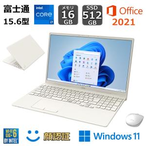 富士通 FUJITSU ノートパソコン FMV LIFEBOOK TH FMVT90F3W 15.6型ワイド/ Core i7/ メモリ 16GB/ SSD 512GB/ Windows 11/ Office付き / Webカメラ 【展示品】