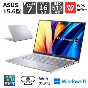 ASUS ノートパソコン Vivobook 15X OLED M1503QA-L1048W 15.6型/ Ryzen 7 / メモリ 16GB/ SSD 512GB/ Win11 / WPS Office付き / Webカメラ/ Wifi6 【展示品】｜bjy-store