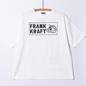 [Back to Back] 5.6oz Big Silhouette T-shirts “FRANK KRAFT” ホワイト RAT HOLE TAT2  ビッグシルエット｜bk2bk