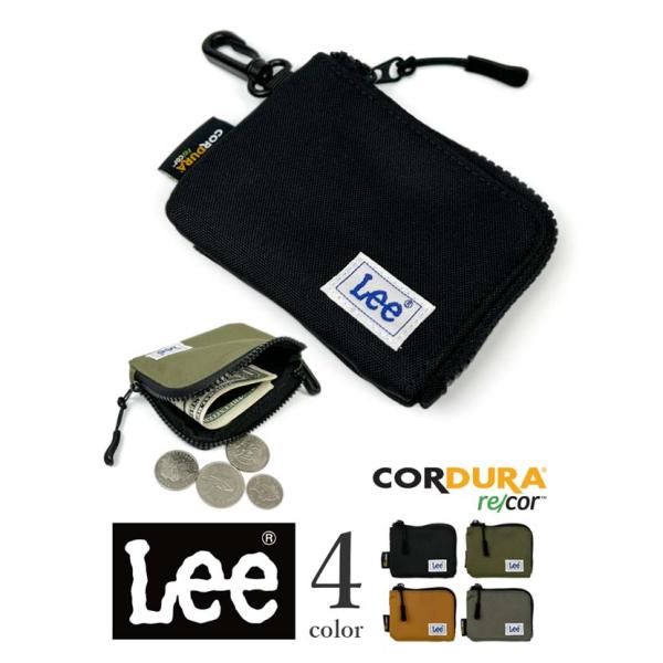 コインケース メンズ ナイロン Lee リー CORDUR コーデュラ L字ファスナー 小銭入れ ミ...