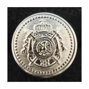 メタルボタン シルバー 21mm 高級足つき 金属ボタン : ビーエー