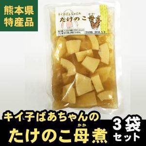 熊本県 特産品キイ子ばぁちゃんのたけのこ母煮（かかに）3袋入り 筍の土佐煮｜bkseika