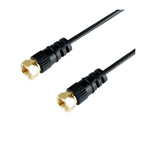 ホーリック 極細アンテナケーブル S-2.5C-FB同軸 1.5m  ブラック 両側ネジ式コネクタ AC15-480BK