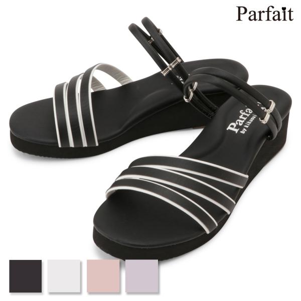 ナースシューズ 黒 疲れない バイカラー3ライン サンダル l ナースサンダル オフィスサンダル 日...