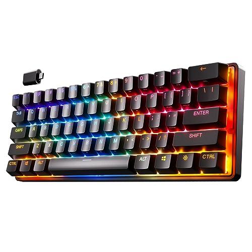 SteelSeries Steelseries ラピッドトリガー 搭載 ゲーミングキーボード ミニサ...