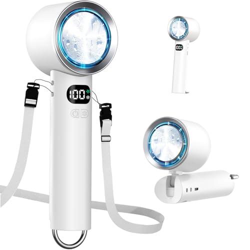 ハンディファン 冷却プレート付き 1秒冷感 携帯扇風機 6800mAh大容量 usb充電式 100段...