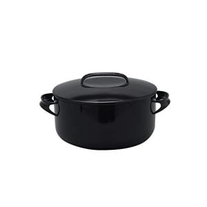 野田琺瑯 日本製 NOMAKU キャセロール 24cm ブラック NOM-24TBK