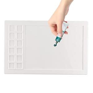 5 Pcs 塗装用シリコンクラフトマット - 水彩用シリコーンシートを描く - DIY作品のための洗えるシリコンシートクラフト Poiuyt
