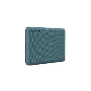 東芝 Canvio Advance 1TB ポータブル外付けハードドライブ USB 3.0 グリーン HDTCA10XG3AA バックアップ2.0