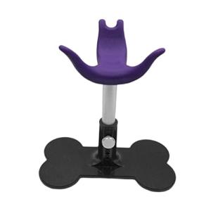 petsola 犬の補助ングブラケット快適なABSとシリカゲルの高さ調節可能なペットグ用の犬用ギフト小型犬美容師, 紫の