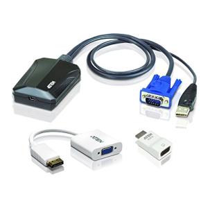 ATEN ラップトップ USB KVMコンソール クラッシュカートアダプター