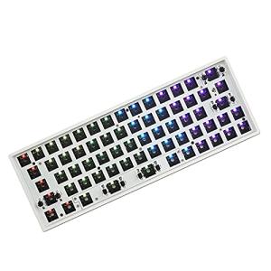 STARTIST Gk64バックライトホットスワップDIYキット60％キーボード 幅広い互換性, 白い