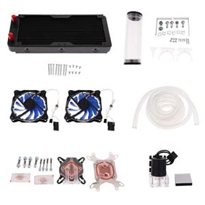 Generic 1ピースPC液体冷却ラジエーターキットポンプリザーバーCUブロックヒートシンク