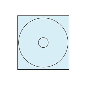 PFH-3 CD/DVD用保護フィルム 1ケース 400シート 116×116mm 紫外線カット 透明保護フィルム 耐水性 耐久性 耐光性 PFH3の商品画像