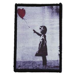 ワッペン屋Dongri バンクシー banksy グラフィティー クロス転写式 サバゲー パッチ ワッペン 着脱式 面