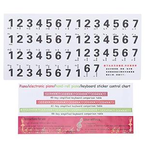 ピアノスケールステッカー キーボードステッカー子供のための初心者のための非常に柔らかいピアノスケールデカール