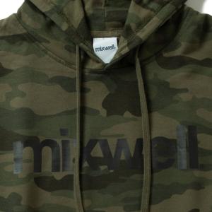 MIXWELL WORLDWIDE　EYDEE HOODIE（CAMO）　ミックスウェル　ロゴプリント　フーディ　スウェットパーカ　DJ　スクラッチ｜blackannyfujisawayh