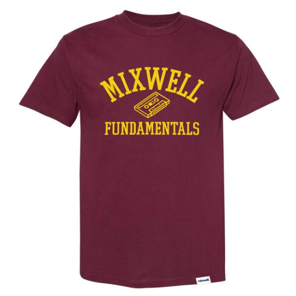 MIXWELL WORLDWIDE　CHROME SS T SHIRT（BURGUNDY)　ミックス...