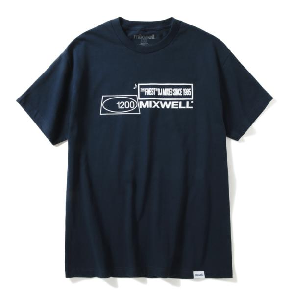 MIXWELL WORLDWIDE　 STEREO TEE(NAVY)ミックスウェル Tシャツ　BL...