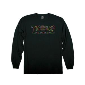 THRASHER スラッシャー  CABLE CAR LS TEE(BLACK) 長袖 ロンtee｜blackannyfujisawayh