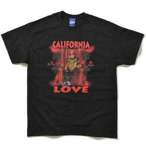 【EFFECT　エフェクト】　CALIFORNIA LOVE TEE (BLACK)　2PAC Tシャツ　TUPAC　RISKIE FOREVER　デスロウ レコード DEATH ROW RECORDS　ヒップホップ｜blackannyfujisawayh