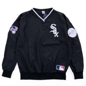ホワイトソックス サテン ジャケット スタジャン WHITE SOX 白 黒